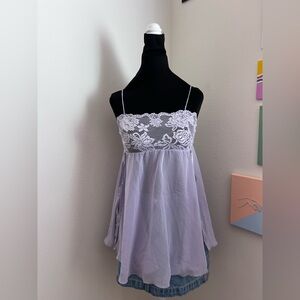 Lavender Lace Babydoll Camisole (XS)